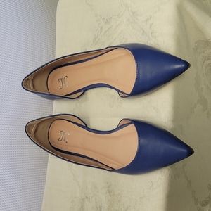 Journee Collection Blue Ballet Flat Style. Size 9.
